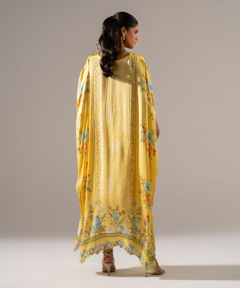 Printed Charmeuse Kaftan thumbnail