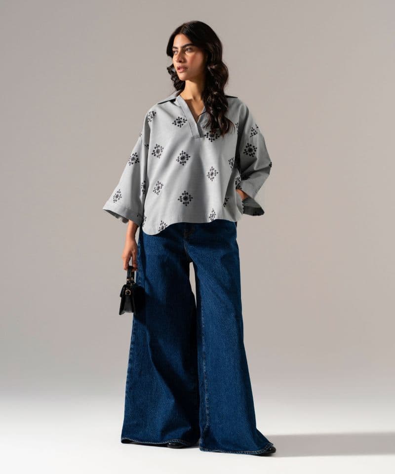 Embroidered Khaddar Shirt thumbnail