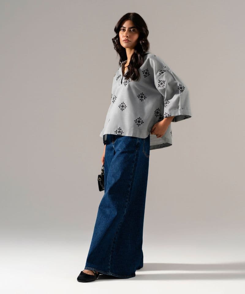 Embroidered Khaddar Shirt thumbnail