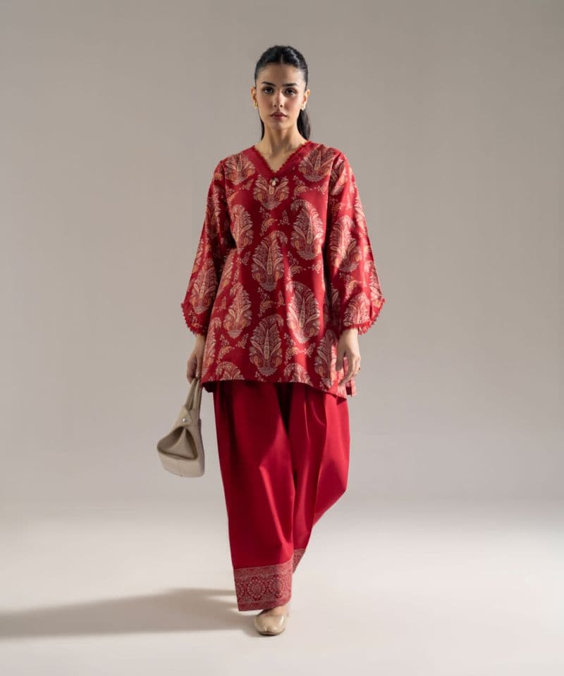2 Piece - Printed Khaddar Suit thumbnail