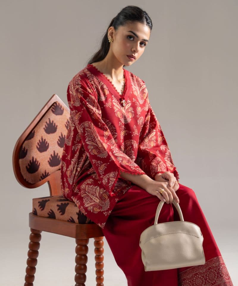 2 Piece - Printed Khaddar Suit thumbnail