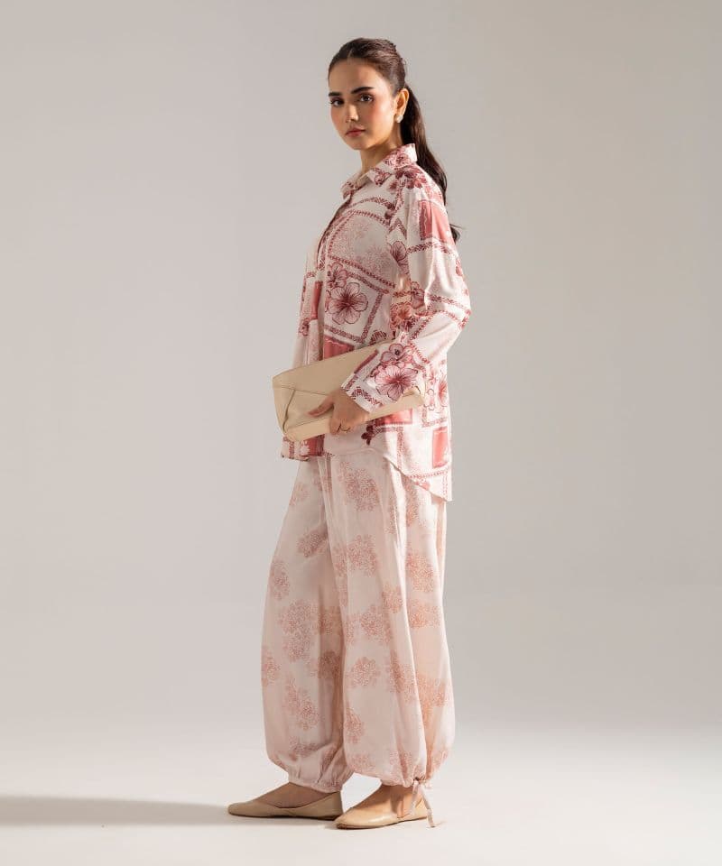 2 Piece - Printed Viscose Linen Set thumbnail