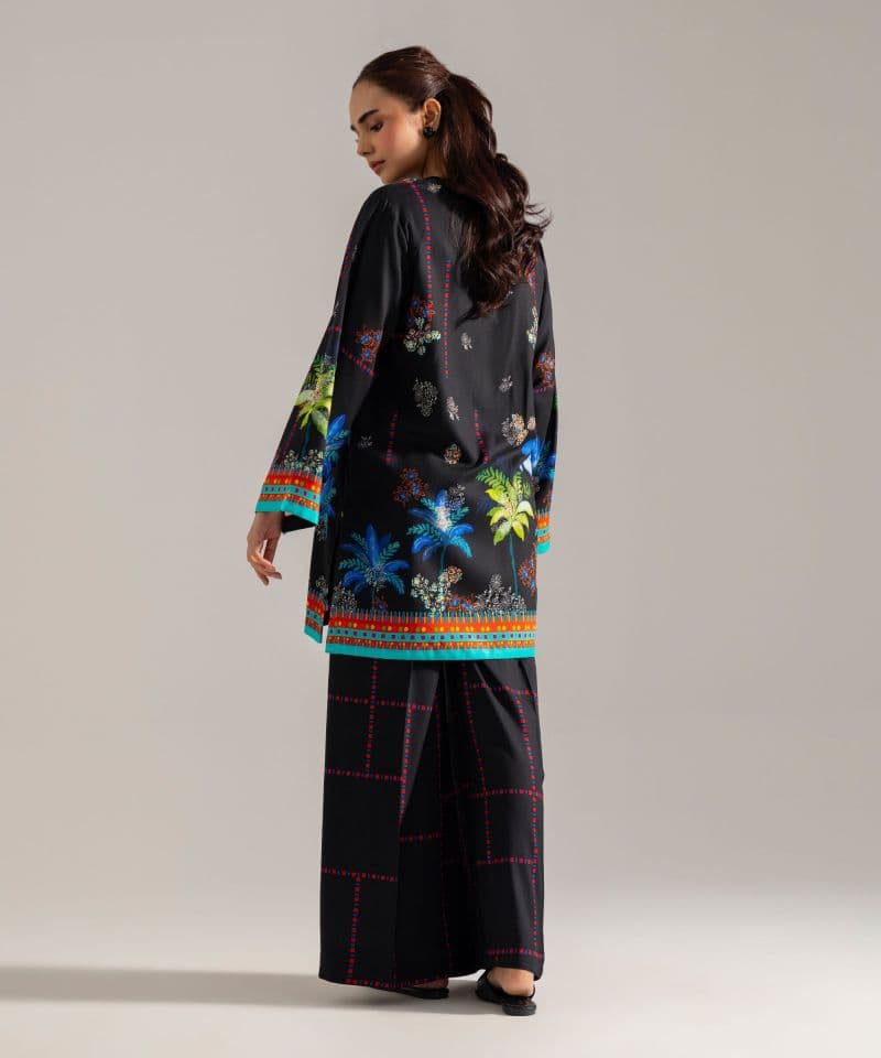 2 Piece - Printed Viscose Linen Suit