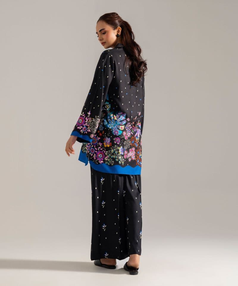 2 Piece - Printed Viscose Linen Set