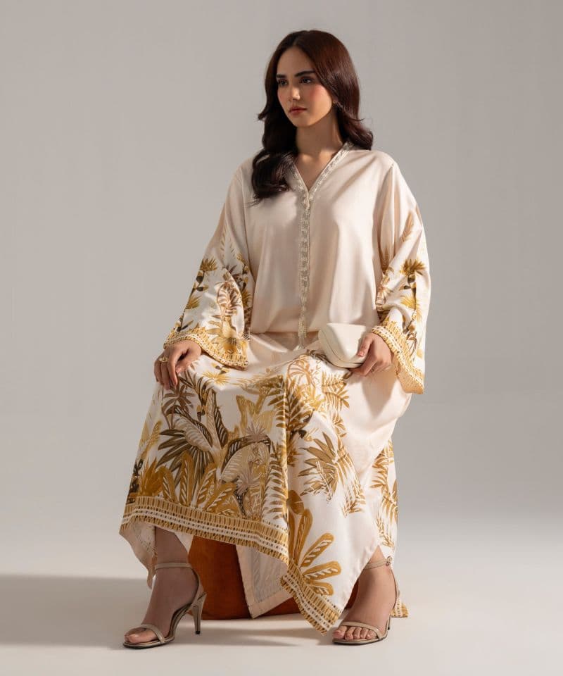 2 Piece - Printed Viscose Linen Suit
