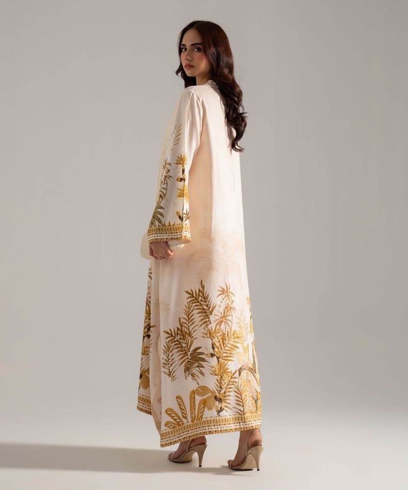2 Piece - Printed Viscose Linen Suit
