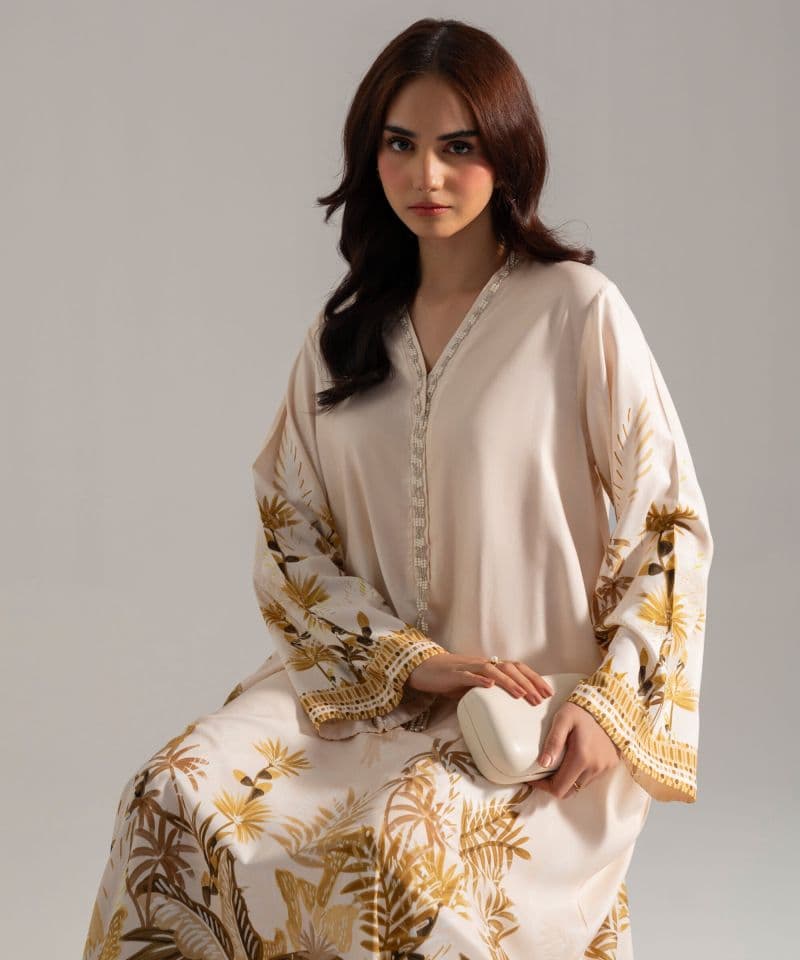 2 Piece - Printed Viscose Linen Suit