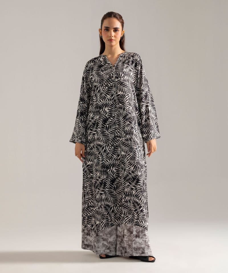 2 Piece - Printed Viscose Linen Suit