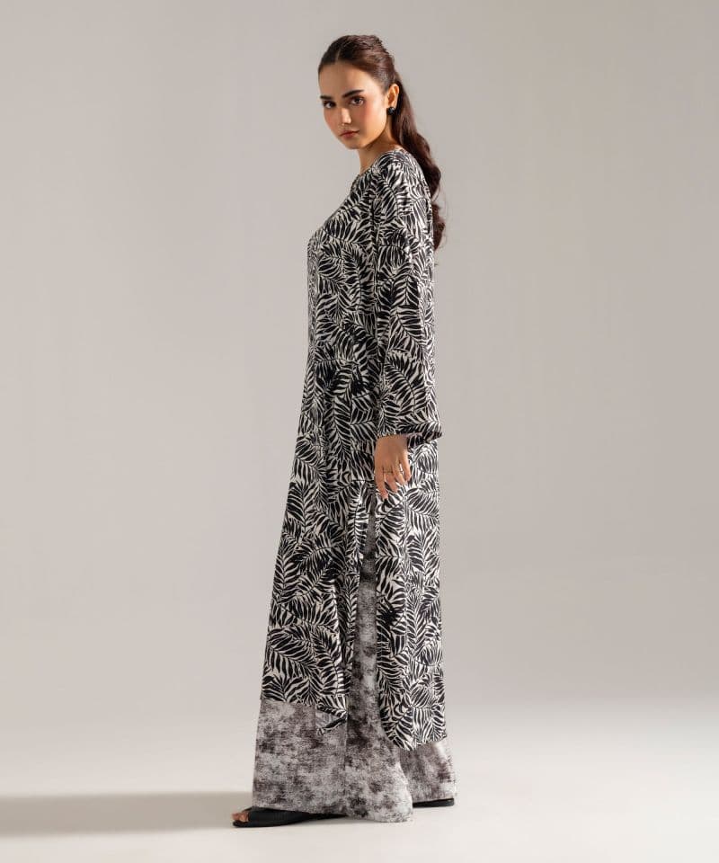 2 Piece - Printed Viscose Linen Suit