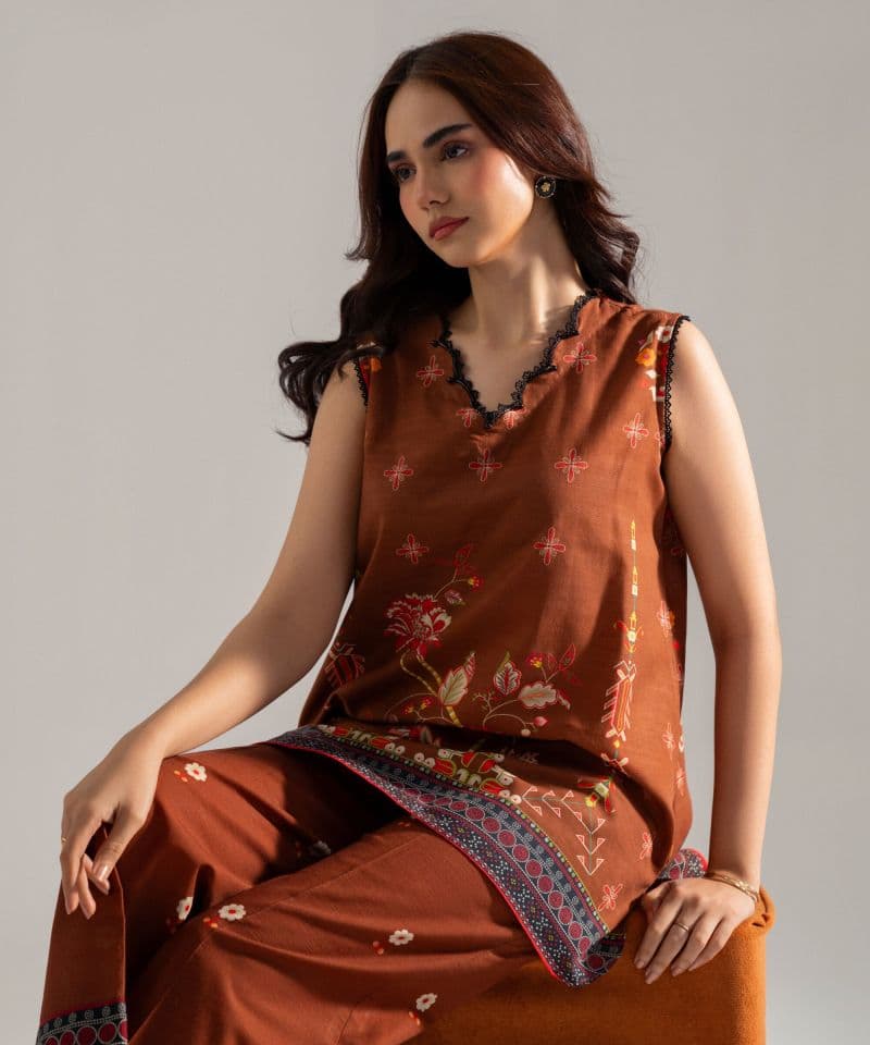 Printed Khaddar Shirt thumbnail