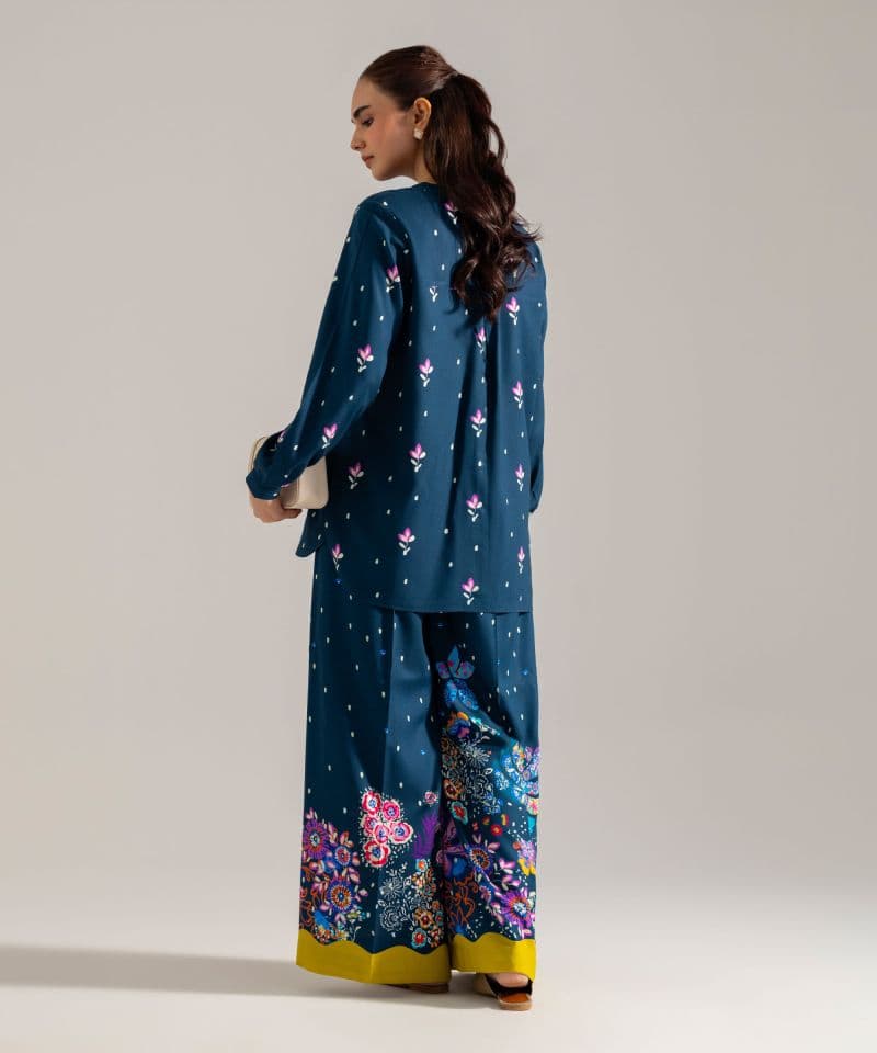 2 Piece - Printed Viscose Linen Set