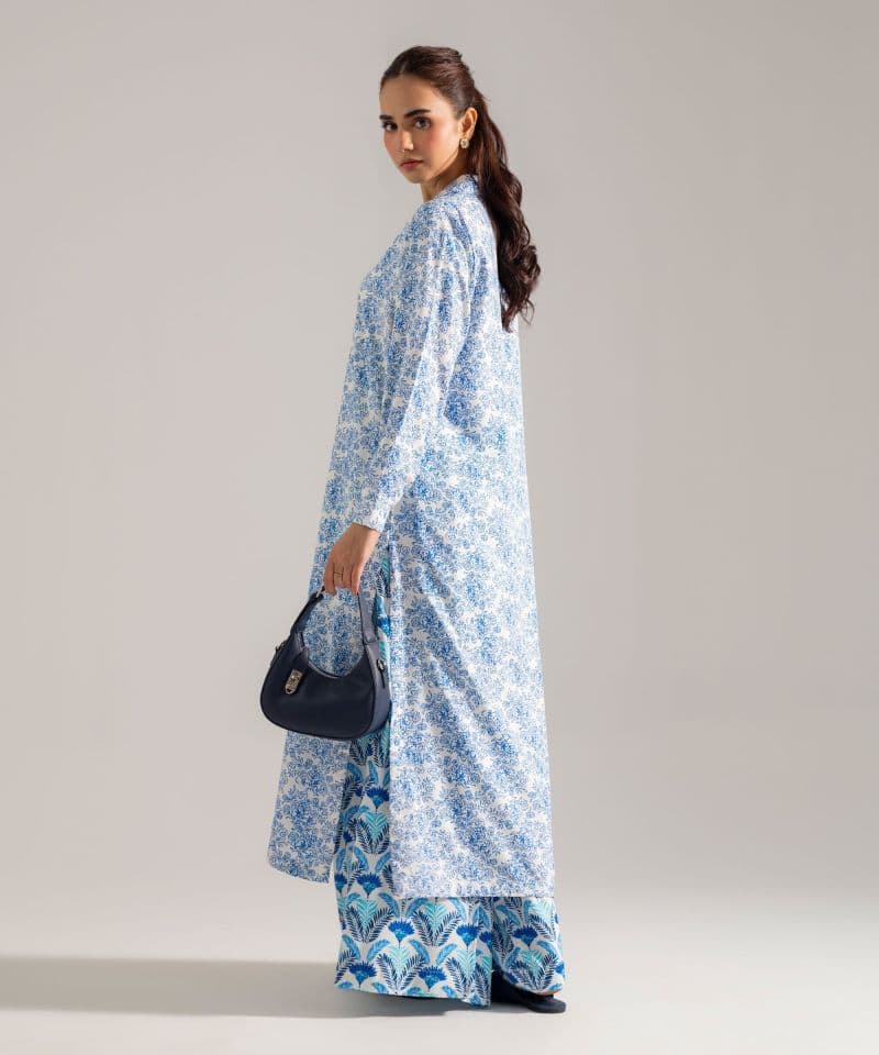 2 Piece - Printed Viscose Linen Suit thumbnail