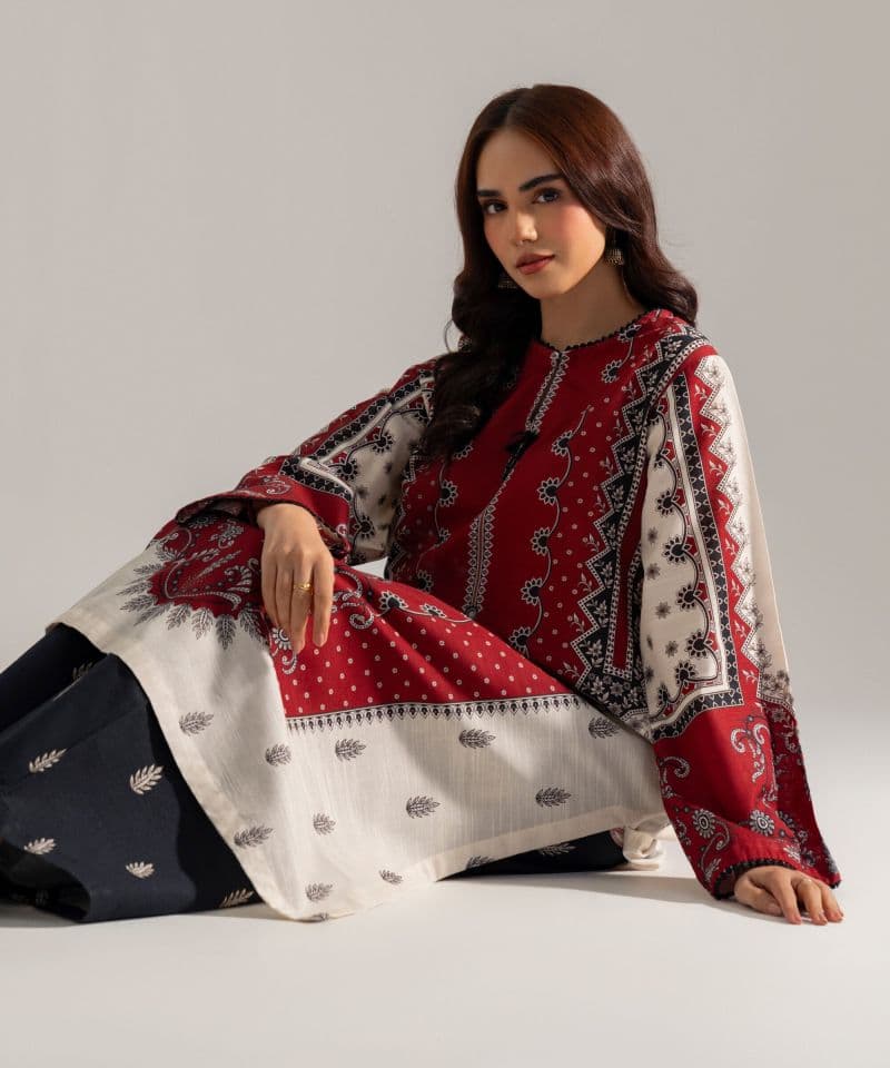 Printed Khaddar Shirt thumbnail