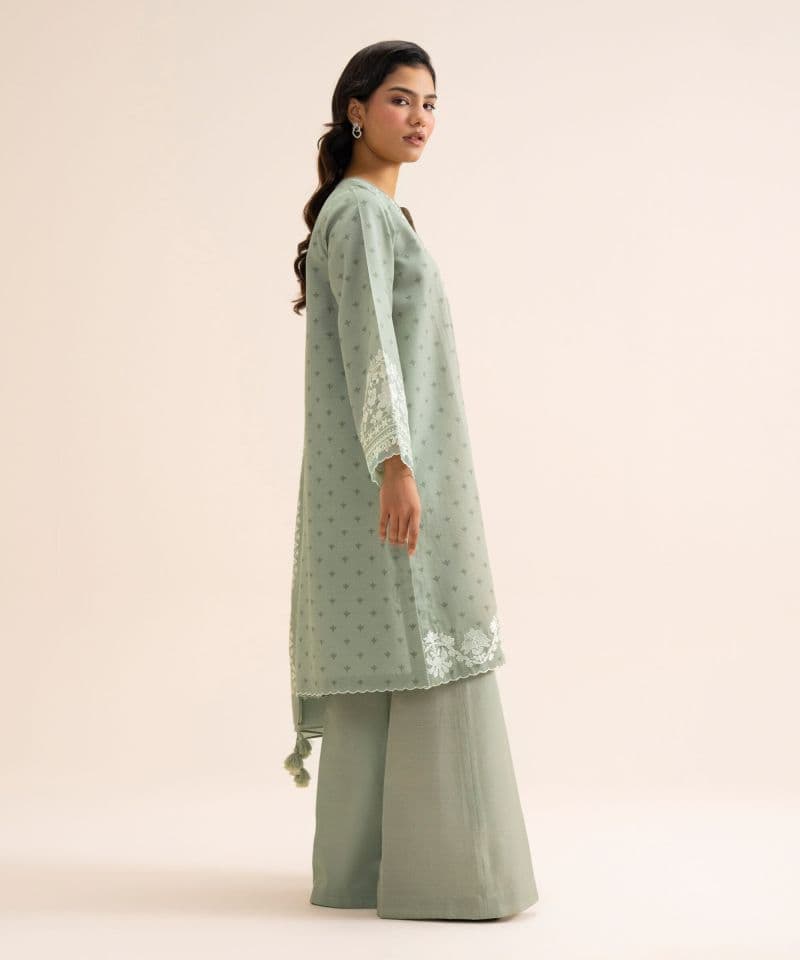 3 Piece - Embroidered Light Khaddar Suit thumbnail