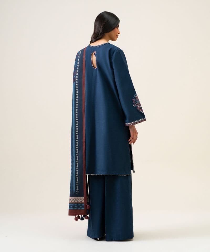 3 PIECE - EMBROIDERED LIGHT KHADDAR SUIT thumbnail