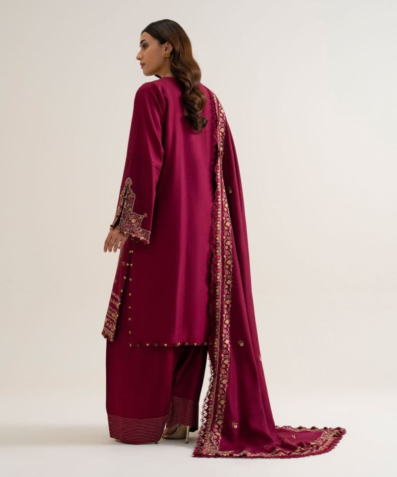 3 PIECE - EMBROIDERED COTTON TWILL SUIT thumbnail