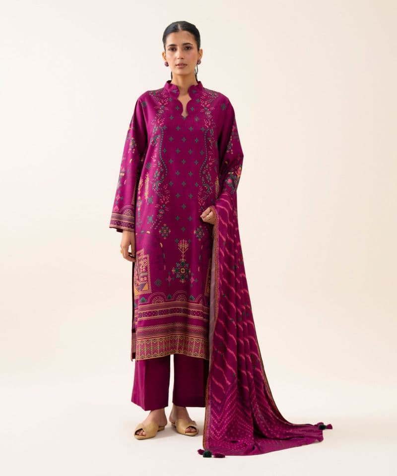 3 Piece - Printed Viscose Linen Suit thumbnail