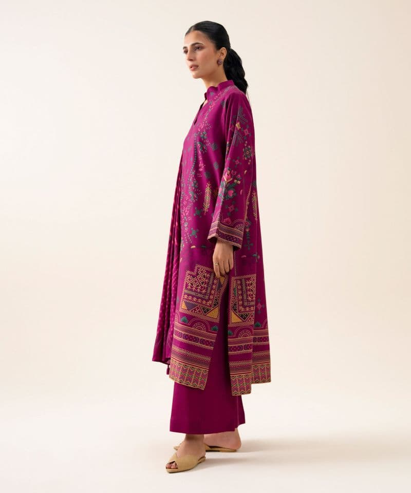 3 Piece - Printed Viscose Linen Suit thumbnail