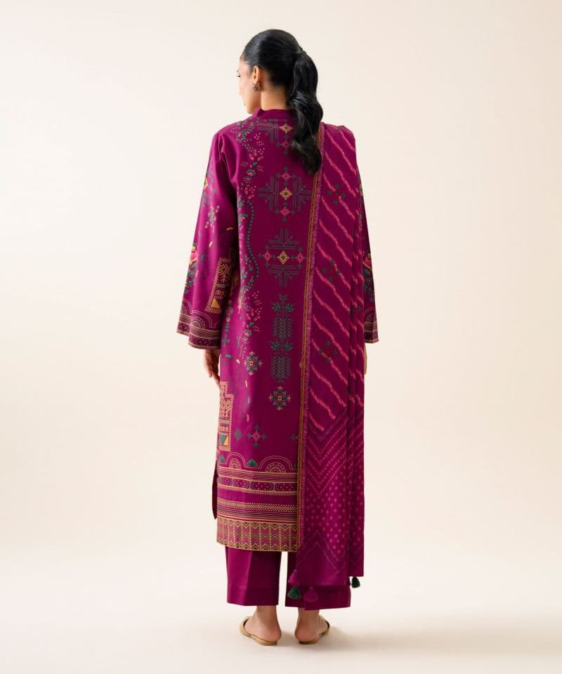 3 Piece - Printed Viscose Linen Suit thumbnail