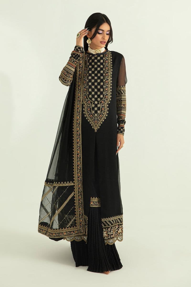 Embroidered Chiffon 3 Piece Ready-to-Wear Suit
