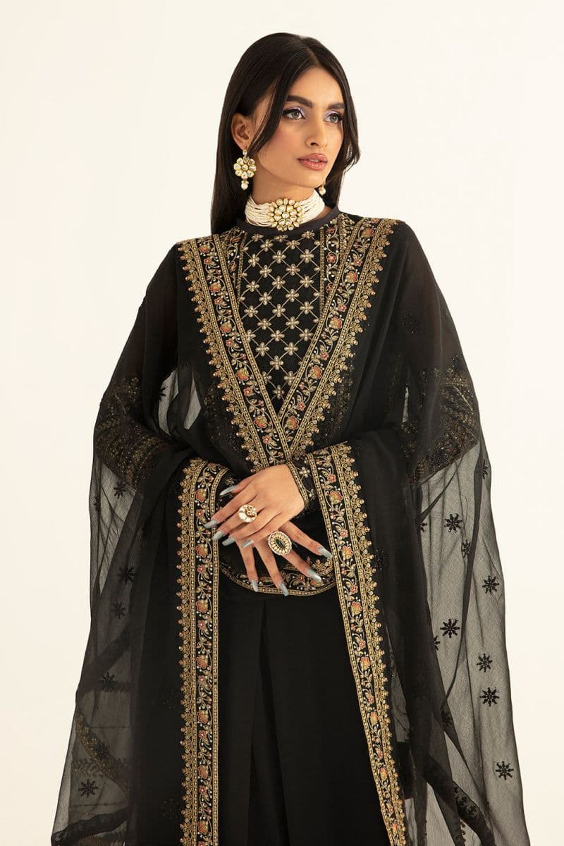 Embroidered Chiffon 3 Piece Ready-to-Wear Suit