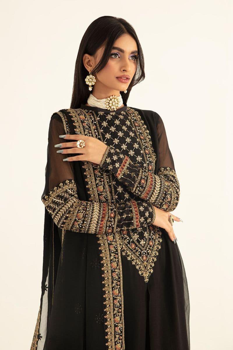 Embroidered Chiffon 3 Piece Ready-to-Wear Suit