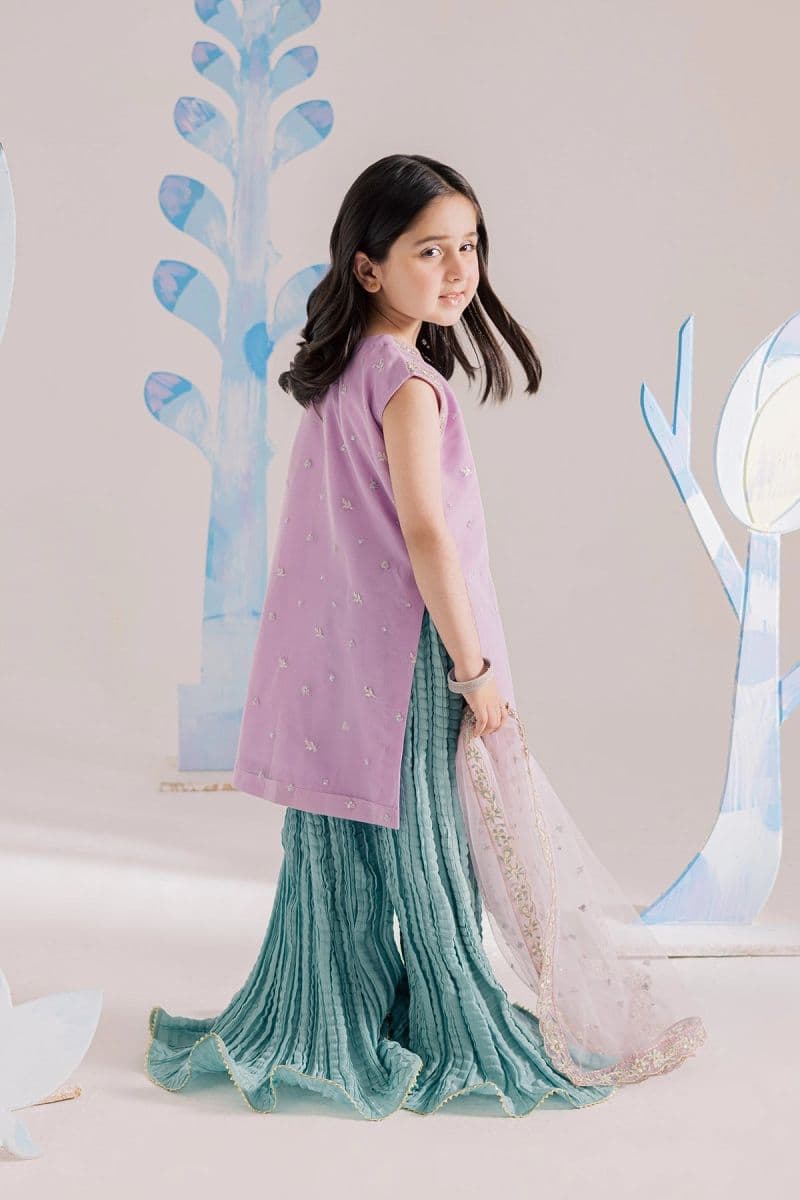 Embroidered Silk 3 Piece Ready-to-Wear Suit