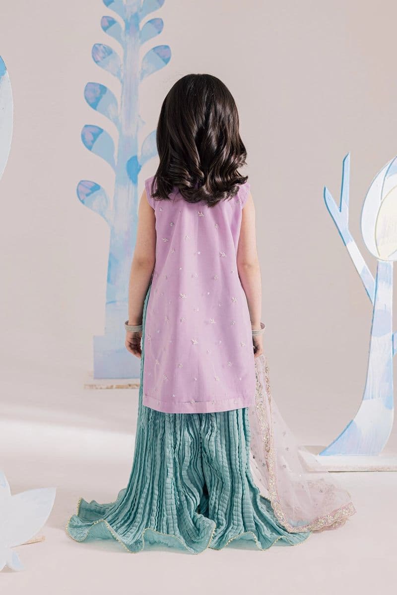 Embroidered Silk 3 Piece Ready-to-Wear Suit