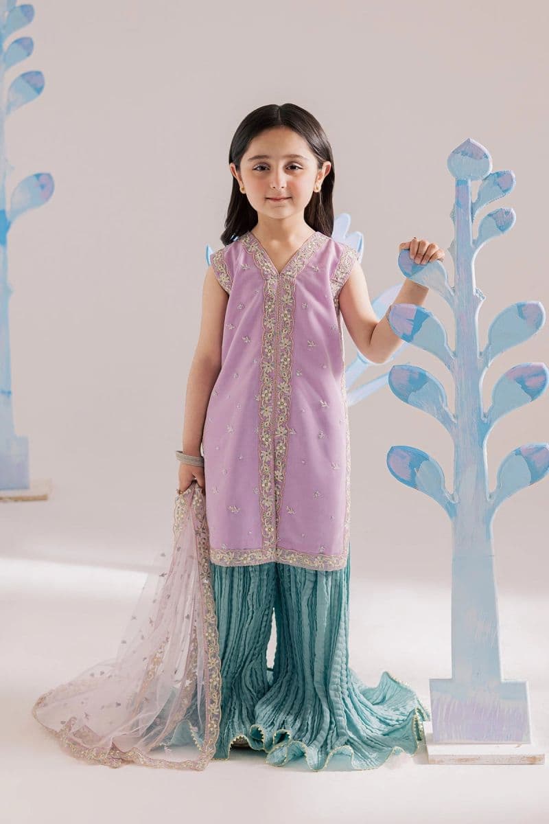 Embroidered Silk 3 Piece Ready-to-Wear Suit
