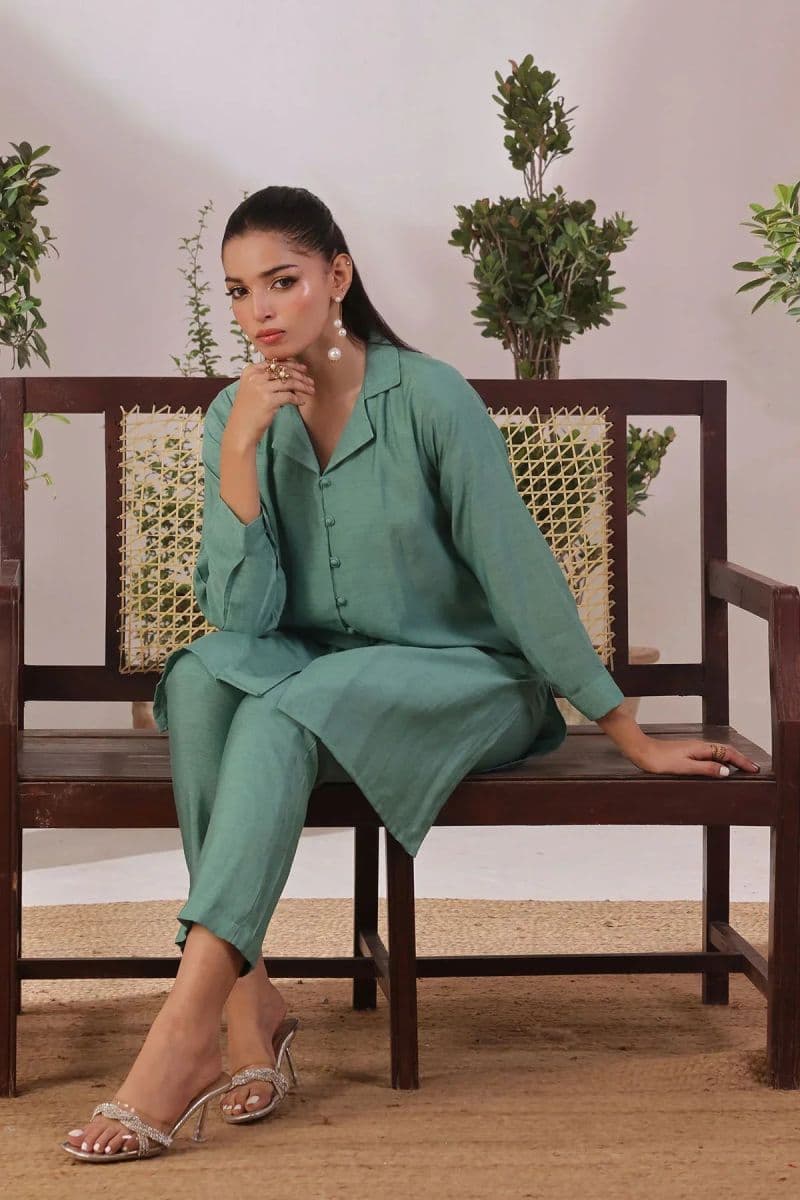 Slub Cotton Womens 2 Pc Suit thumbnail