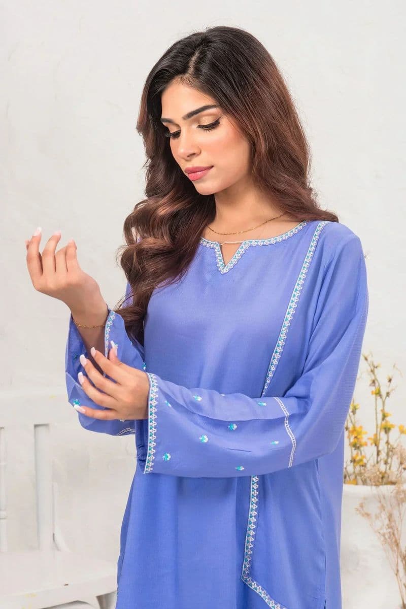 Cotton Embroidered 2 Pc Suit thumbnail