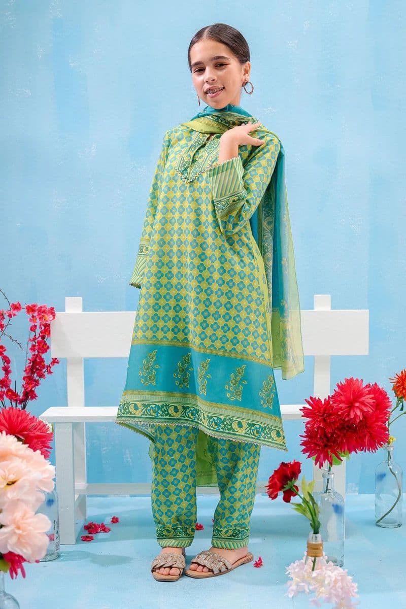 Poly Lawn Digital Printed 3 Pc Suit thumbnail