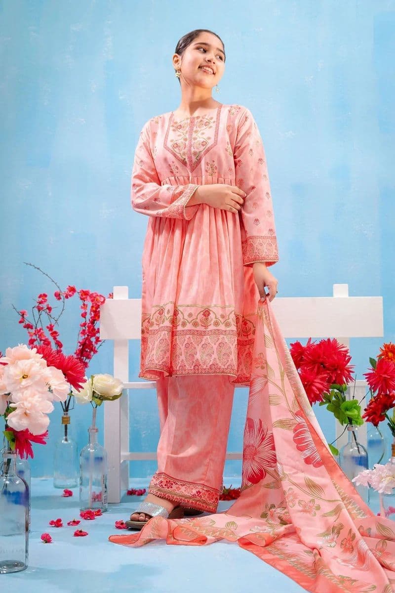 Poly Lawn Digital Printed 3 Pc Suit