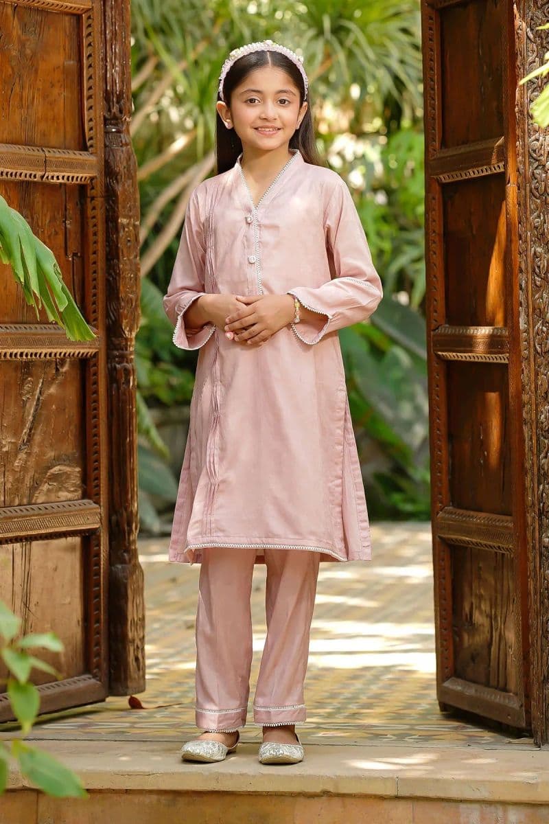 Dobby Cotton Embellished 2 Pc Suit thumbnail