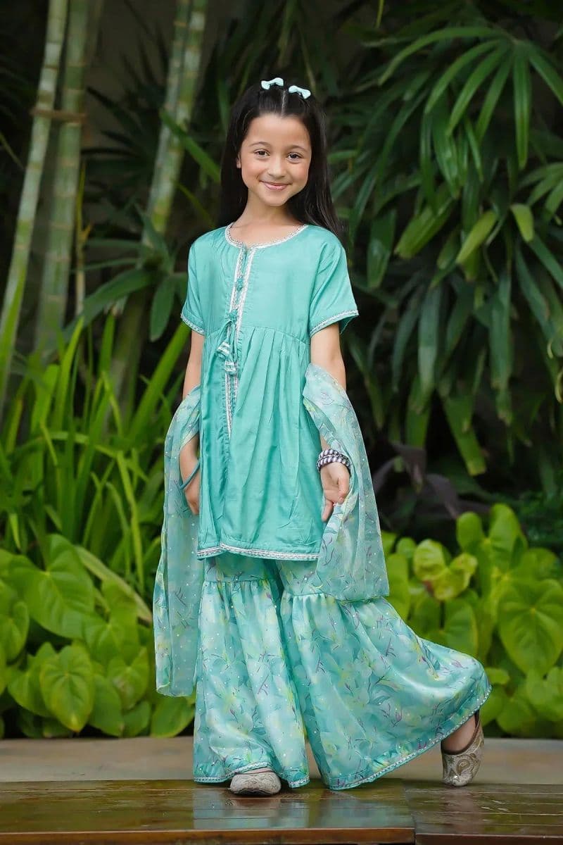 Cotton Silk Embellished 3 Pc Suit thumbnail
