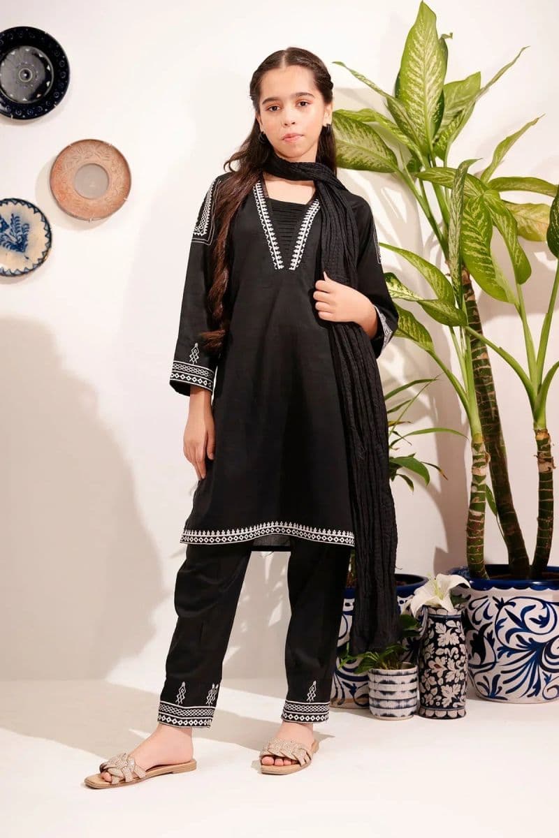 Cotton Embroidered 3 Pc Suit MRM-10