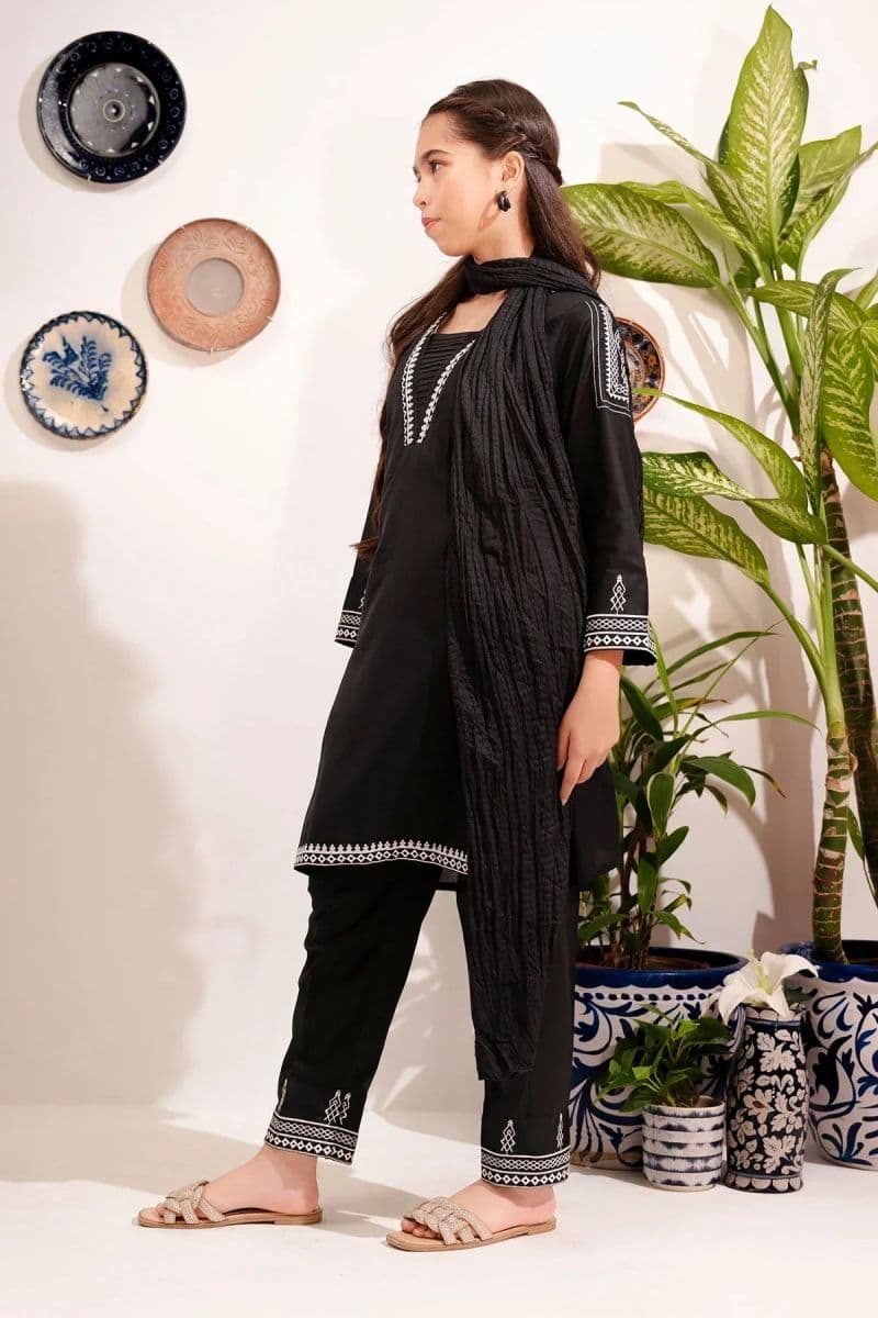 Cotton Embroidered 3 Pc Suit MRM-10