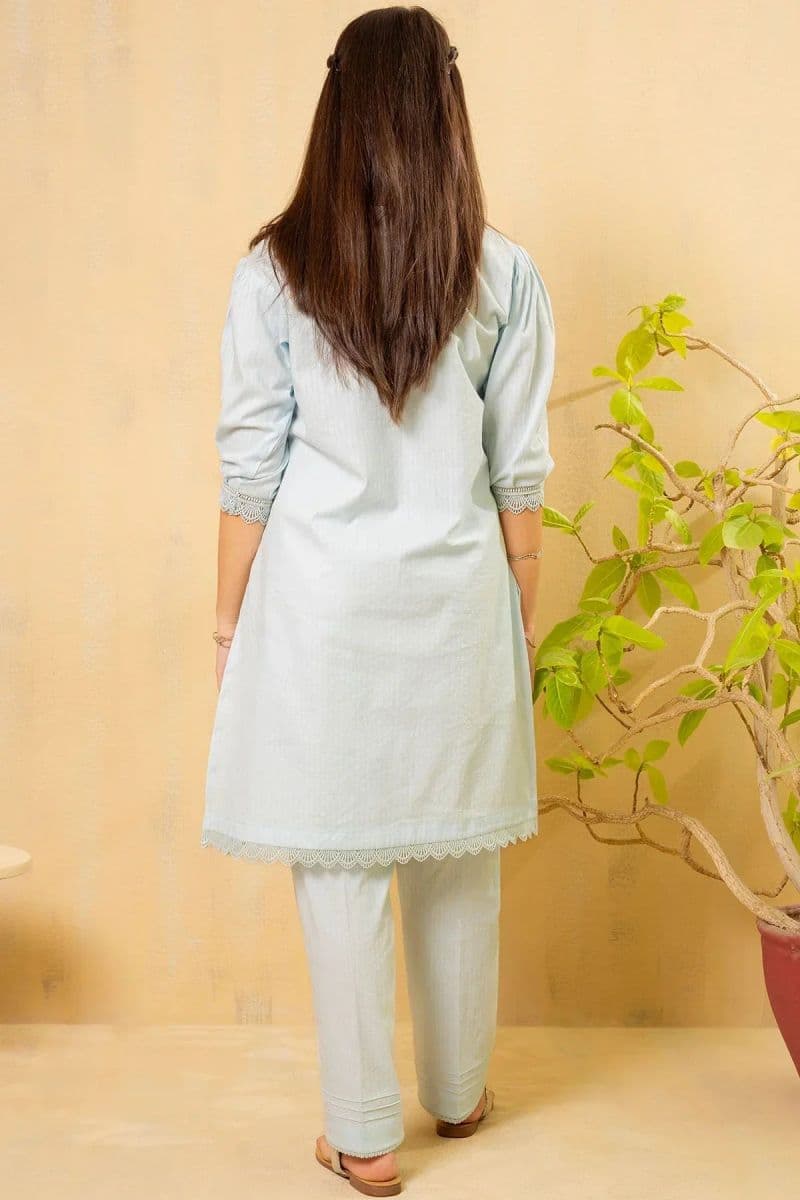 Chambray Cotton 2 Pc Suit thumbnail