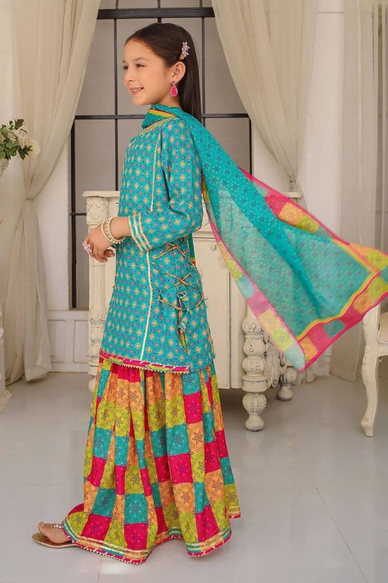 Poly Lawn Digital Printed 3 Pc Suit