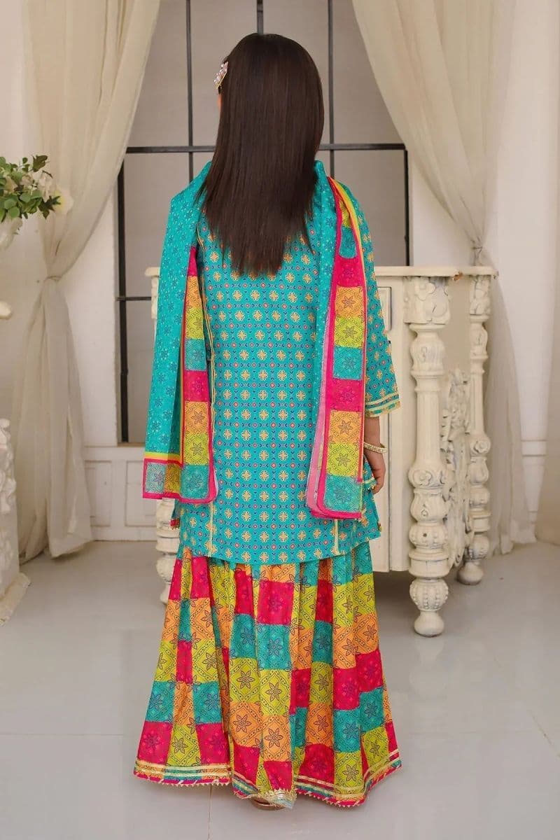 Poly Lawn Digital Printed 3 Pc Suit