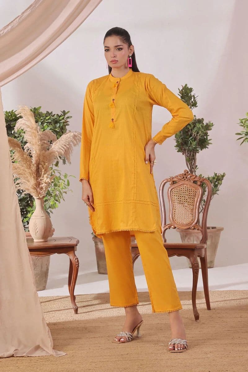 Chambray Cotton Womens 2 Pc Suit thumbnail