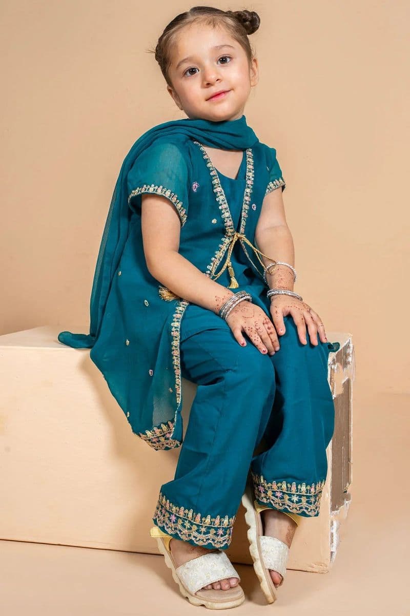 Chiffon Embroidered 3 Pc Suit thumbnail