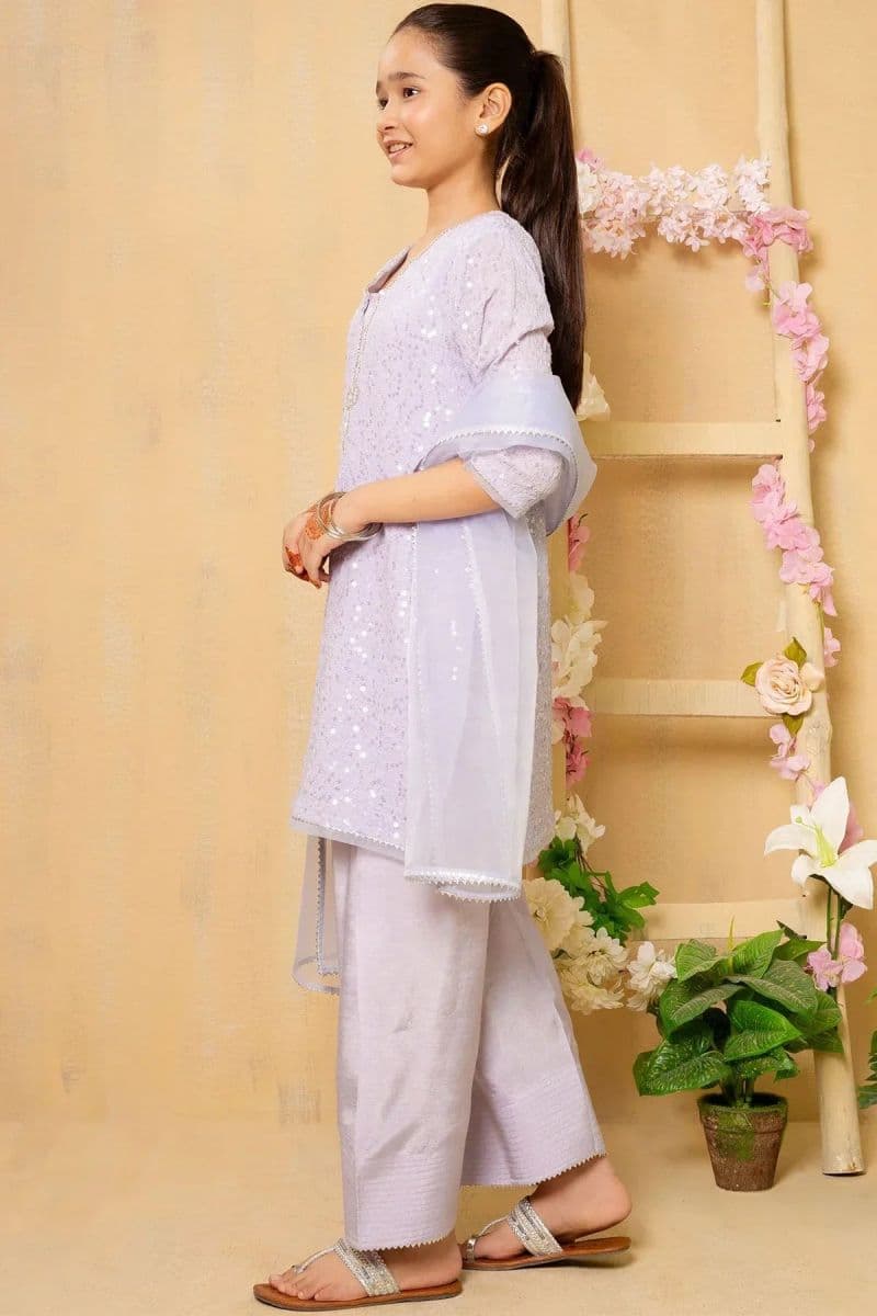 Sequence Embroidered Net 3 Pc Suit thumbnail