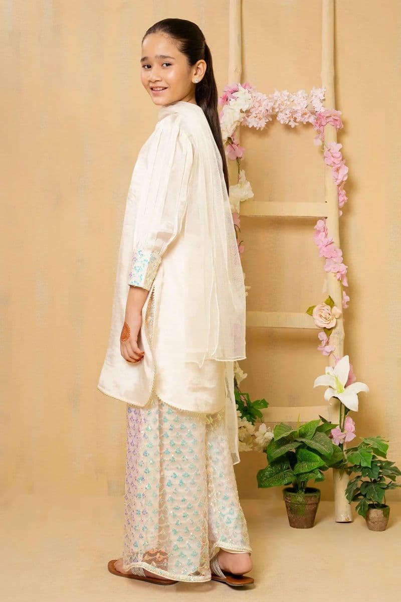 Cotton Silk Hand Adda Work 3 Pc Suit thumbnail