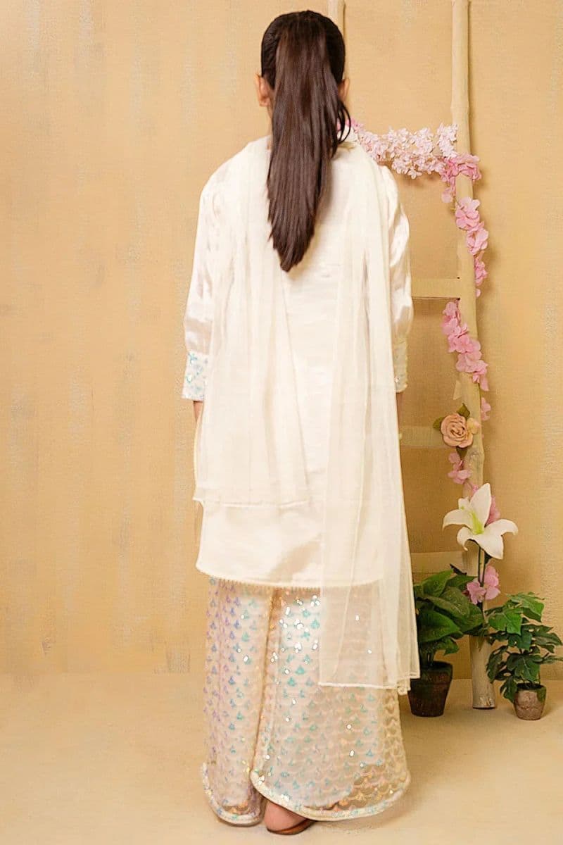 Cotton Silk Hand Adda Work 3 Pc Suit thumbnail