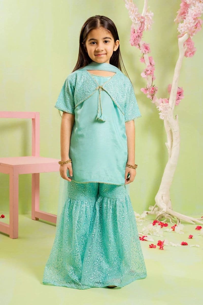 Cotton Silk Embroidered 3 Pc Suit thumbnail