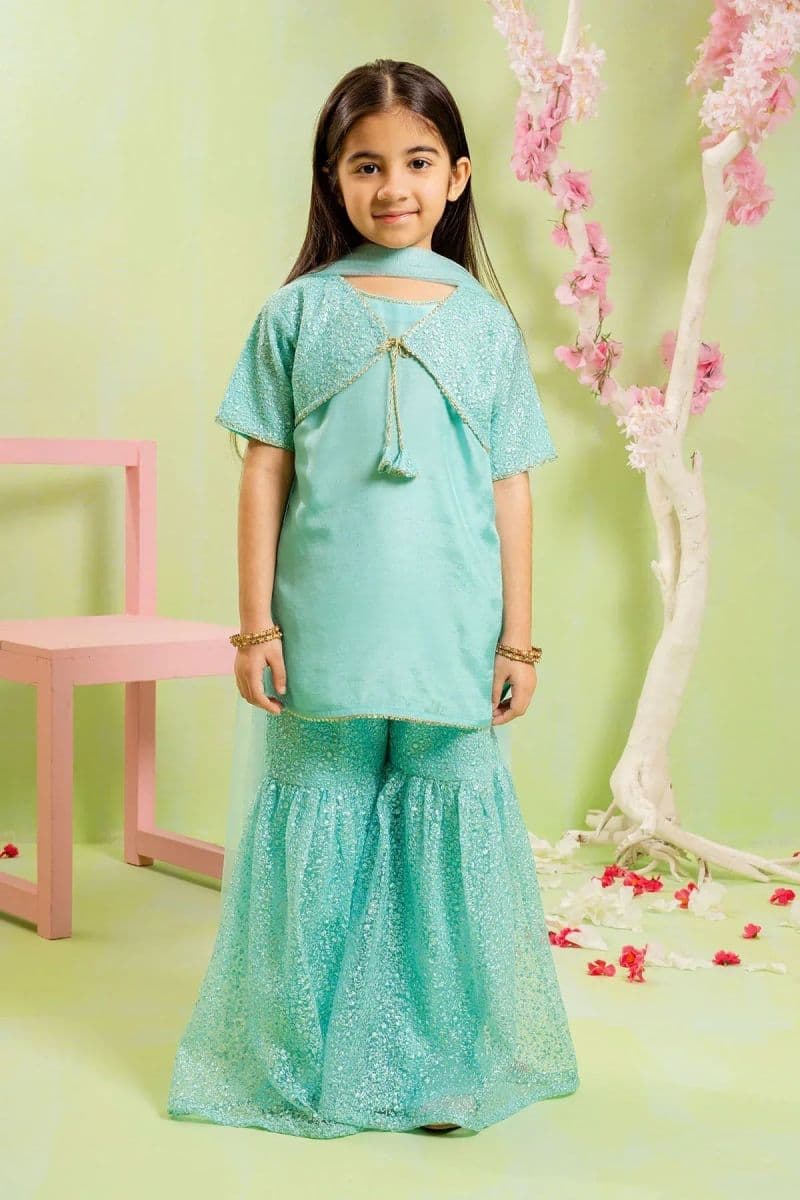 Cotton Silk Embroidered 3 Pc Suit thumbnail