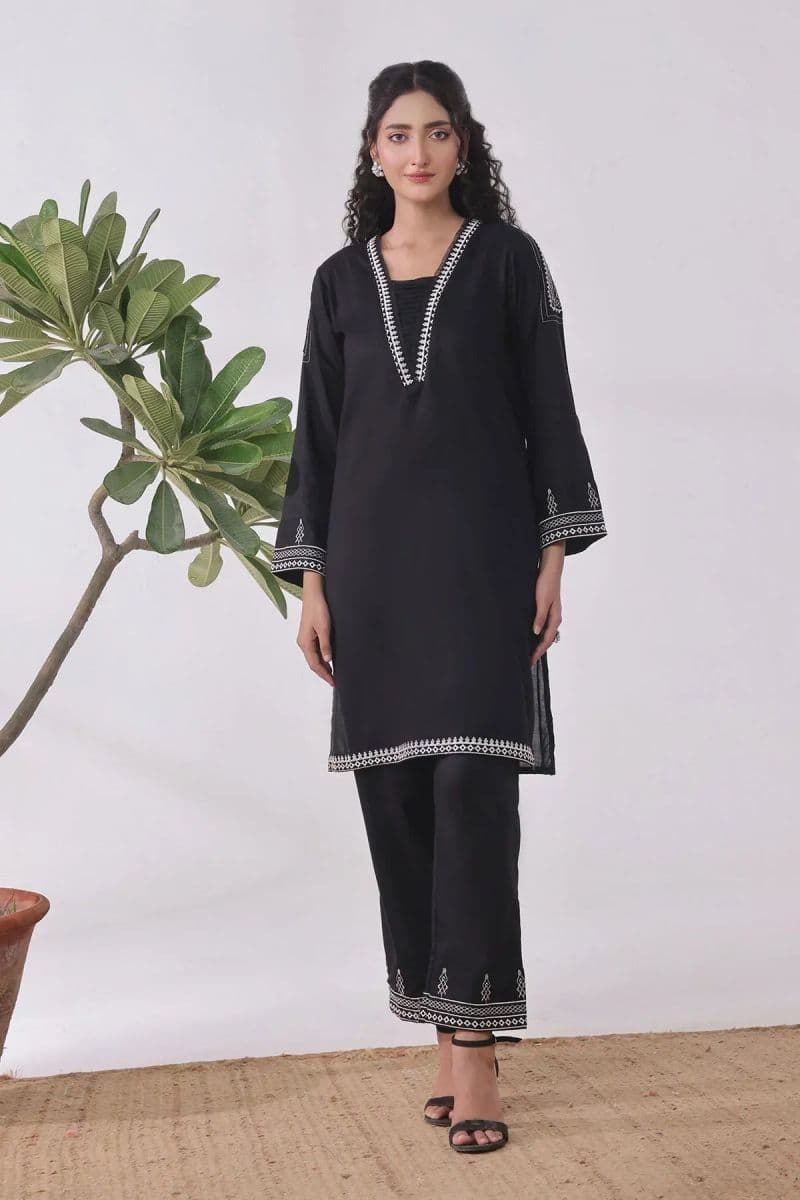 Cotton Embroidered Womens 2 Pc Suit thumbnail
