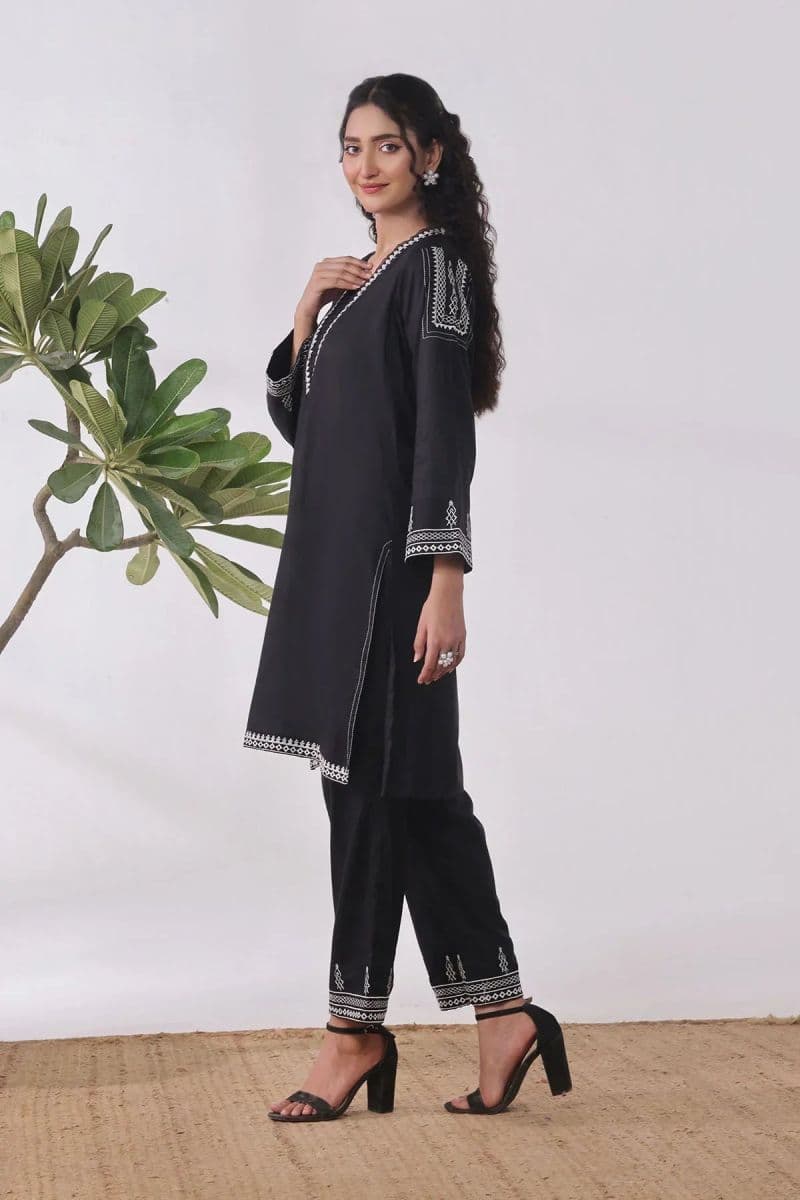 Cotton Embroidered Womens 2 Pc Suit thumbnail
