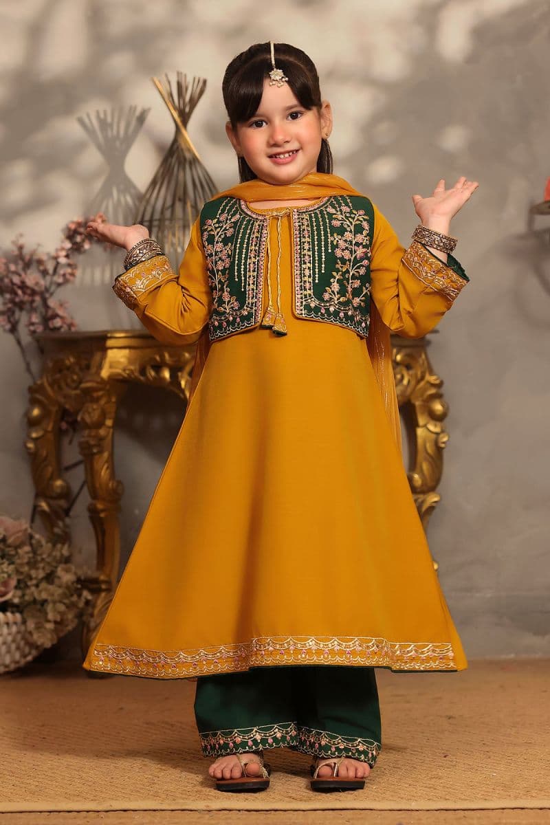 Raw Silk Embroidered 3 Pc Suit thumbnail
